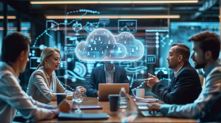 A modern web design layout displayed on a laptop screen for a business in Nairobi.